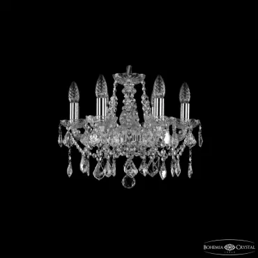 Подвесная люстра Bohemia Ivele Crystal 1413 1413/6/141 Ni Leafs Подвесная люстра Bohemia Ivele Crystal 1413 1413/6/141 Ni Leafs