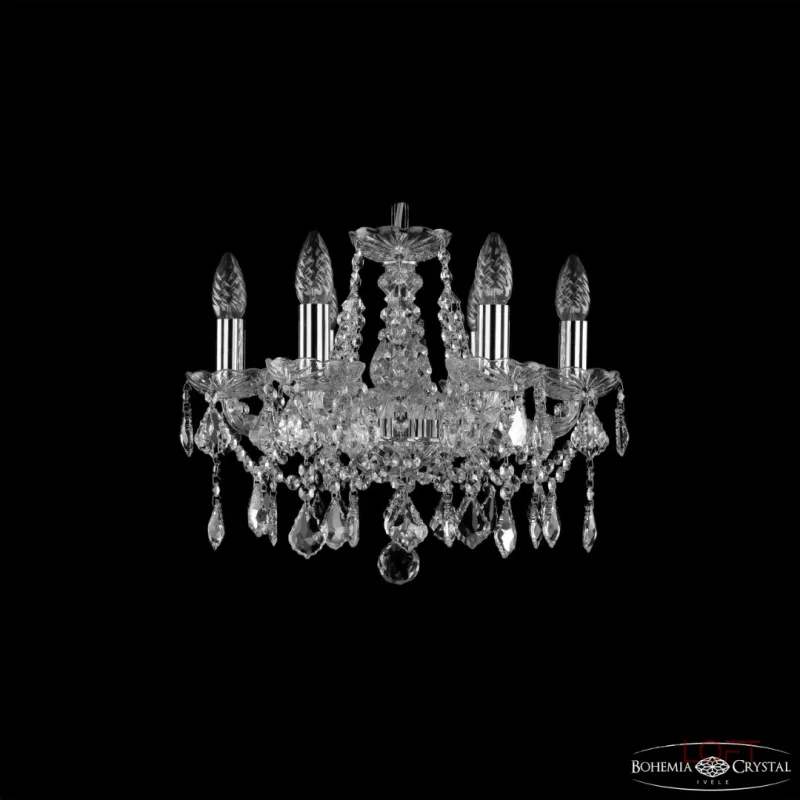 Подвесная люстра Bohemia Ivele Crystal 1413 1413/6/141 Ni Leafs Подвесная люстра Bohemia Ivele Crystal 1413 1413/6/141 Ni Leafs