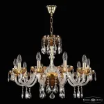 Подвесная люстра Bohemia Ivele Crystal 5417 5417/10/240 G Amber/M-1H
