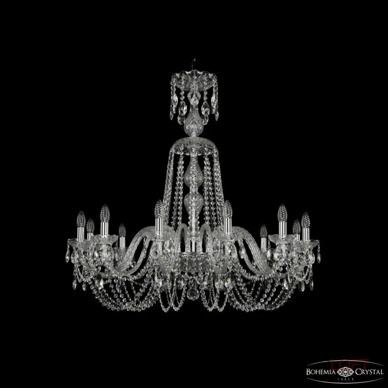 Подвесная люстра Bohemia Ivele Crystal 1402 1402/12/360/XL-95 Ni