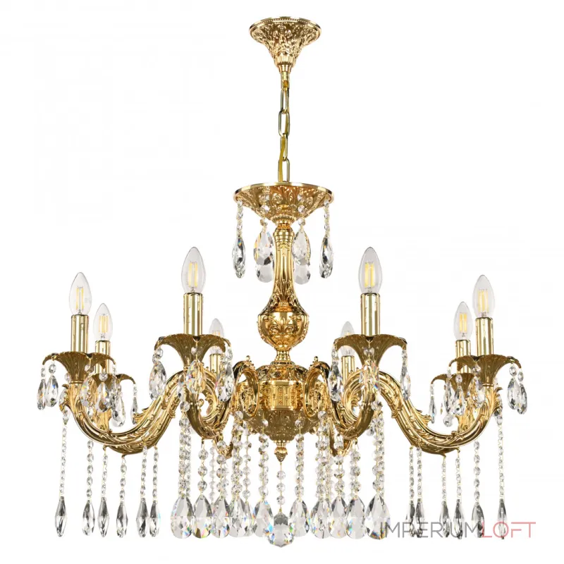 Подвесная люстра Bohemia Ivele Crystal AL7901 AL79101/8/250 A G Подвесная люстра Bohemia Ivele Crystal AL7901 AL79101/8/250 A G
