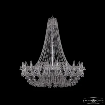 Подвесная люстра Bohemia Ivele Crystal 1409 1409/24/530/h-160 Ni Подвесная люстра Bohemia Ivele Crystal 1409 1409/24/530/h-160 Ni