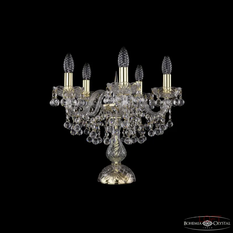 Настольная лампа Bohemia Ivele Crystal 1409 1409L/5/141-39 G Настольная лампа Bohemia Ivele Crystal 1409 1409L/5/141-39 G
