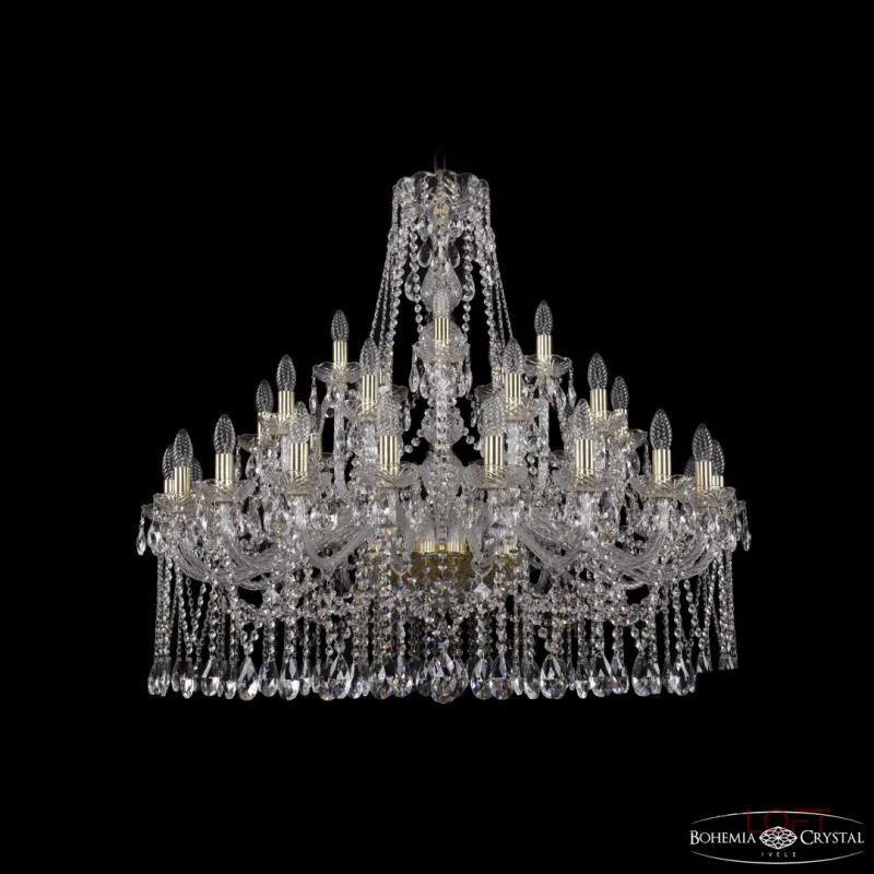 Подвесная люстра Bohemia Ivele Crystal 1413 1413/20+10+5/360 G