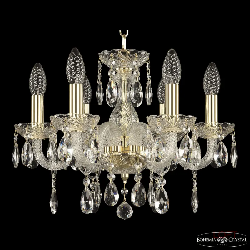 Подвесная люстра Bohemia Ivele Crystal 117 117/6/141 G Подвесная люстра Bohemia Ivele Crystal 117 117/6/141 G