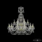 Подвесная люстра Bohemia Ivele Crystal 1402 1402/12+6/300/XL-91/2d G