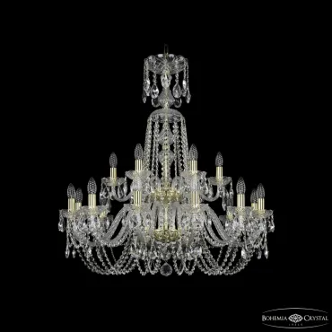 Подвесная люстра Bohemia Ivele Crystal 1402 1402/12+6/300/XL-91/2d G