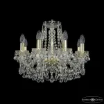 Подвесная люстра Bohemia Ivele Crystal 1409 1409/8/160 G