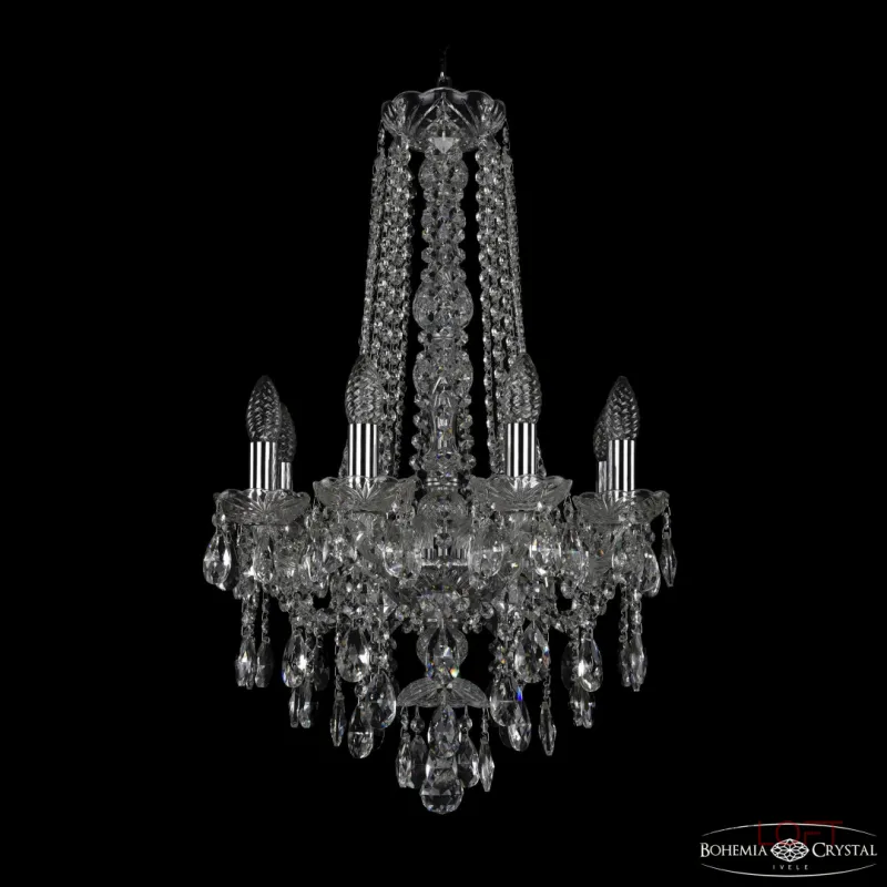 Подвесная люстра Bohemia Ivele Crystal 1415 1415/8/141/h-69 Ni Подвесная люстра Bohemia Ivele Crystal 1415 1415/8/141/h-69 Ni