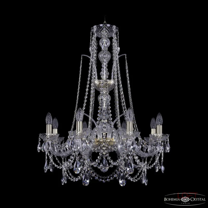 Подвесная люстра Bohemia Ivele Crystal 1411 1411/8/240/XL-83 G Подвесная люстра Bohemia Ivele Crystal 1411 1411/8/240/XL-83 G