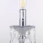 Настольная лампа Bohemia Ivele Crystal AL77 AL77200L/1-25 Ni от ImperiumLoft