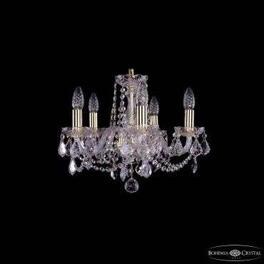 Люстра Bohemia Ivele Crystal 1402 1402/5/141 G Leafs