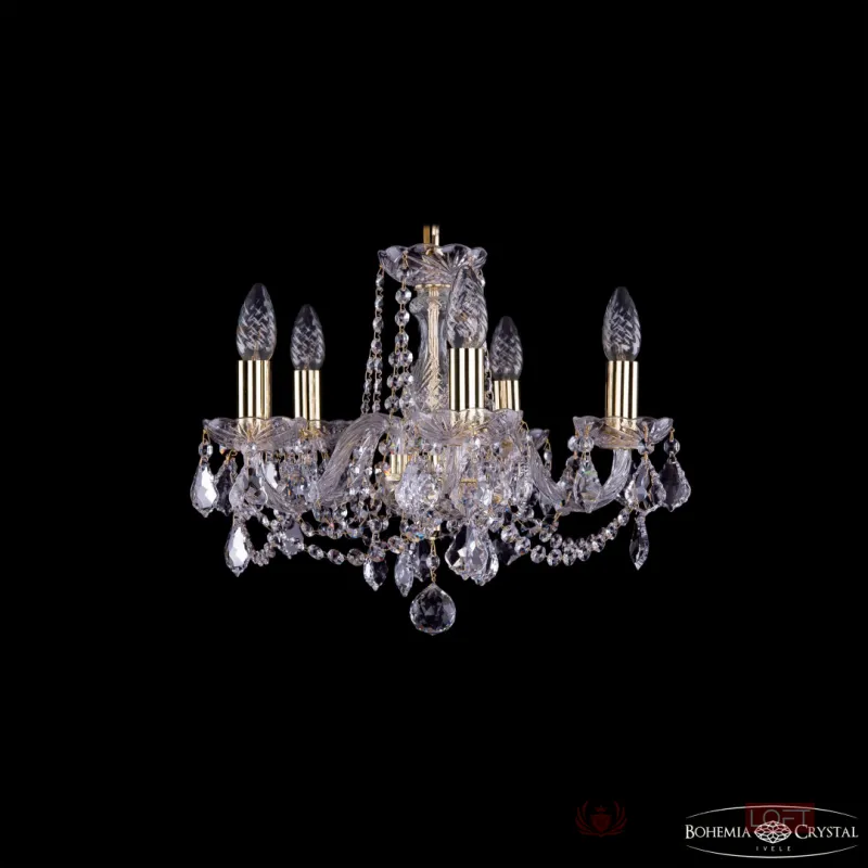 Люстра Bohemia Ivele Crystal 1402 1402/5/141 G Leafs от ImperiumLoft