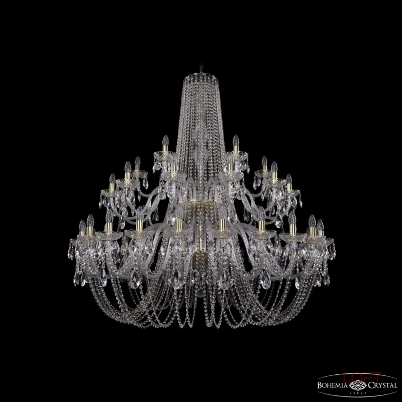 Подвесная люстра Bohemia Ivele Crystal 1402 1402/24+12+6/530/2d G