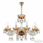 Подвесная люстра Bohemia Ivele Crystal 5417 5417/10/240 G Amber/M-1H