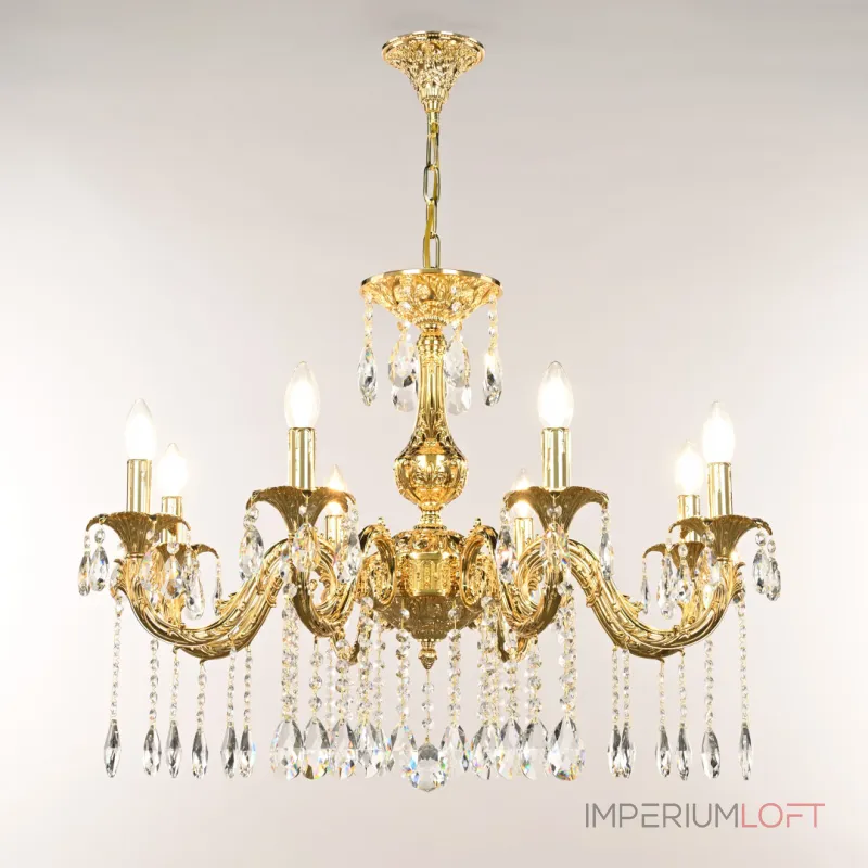 Подвесная люстра Bohemia Ivele Crystal AL7901 AL79101/8/250 A G Подвесная люстра Bohemia Ivele Crystal AL7901 AL79101/8/250 A G