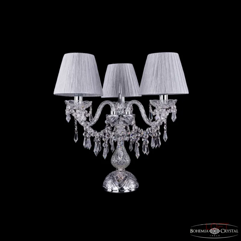 Настольная лампа Bohemia Ivele Crystal 1403 1403L/3/141-39 Ni SH6-160 Настольная лампа Bohemia Ivele Crystal 1403 1403L/3/141-39 Ni SH6-160