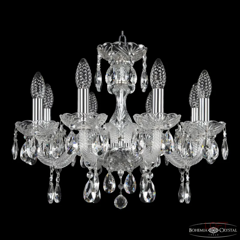Подвесная люстра Bohemia Ivele Crystal 117 117/8/165 Ni