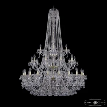 Подвесная люстра Bohemia Ivele Crystal 1409 1409/20+10+5/400/h-160/3d G