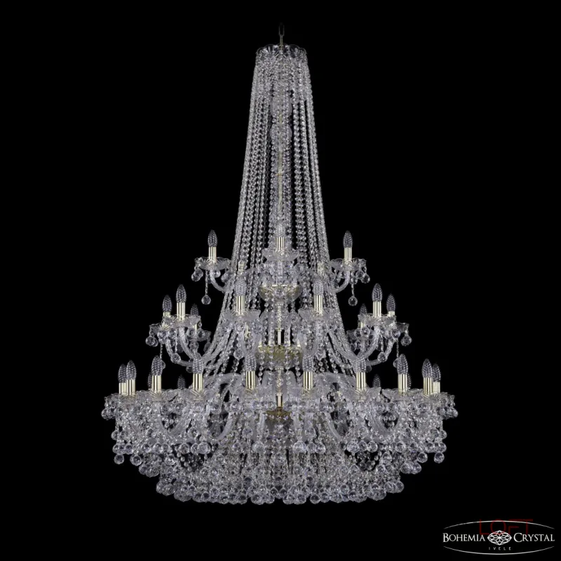 Подвесная люстра Bohemia Ivele Crystal 1409 1409/20+10+5/400/h-160/3d G