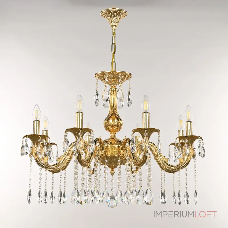 Подвесная люстра Bohemia Ivele Crystal AL7901 AL79101/8/250 A G Подвесная люстра Bohemia Ivele Crystal AL7901 AL79101/8/250 A G