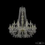 Подвесная люстра Bohemia Ivele Crystal 1409 1409/12+6/300/h-95 G
