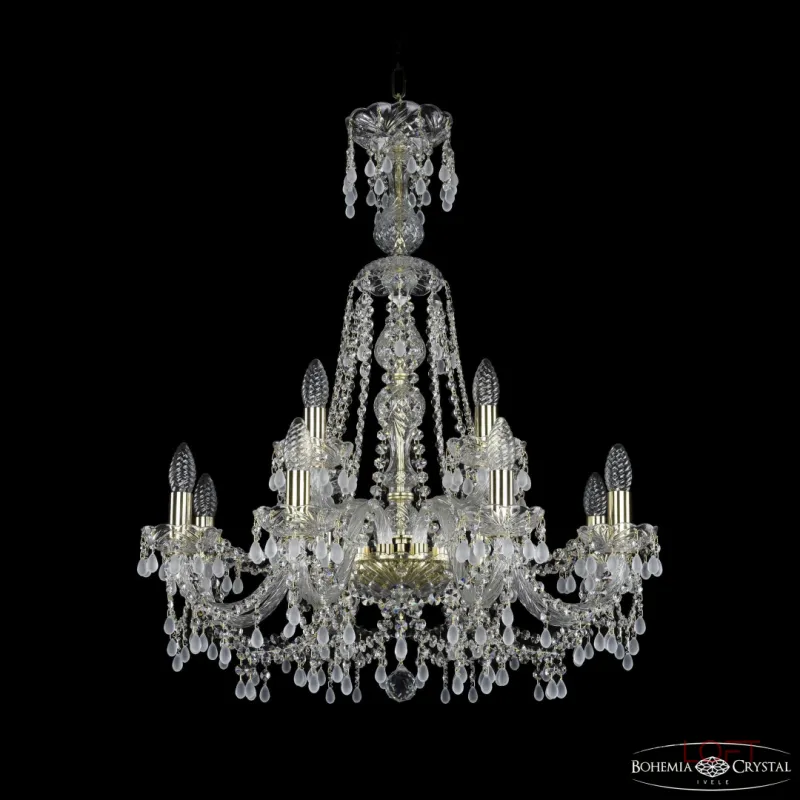 Подвесная люстра Bohemia Ivele Crystal 1410 1410/8+4/240/XL-80 G V0300 Подвесная люстра Bohemia Ivele Crystal 1410 1410/8+4/240/XL-80 G V0300