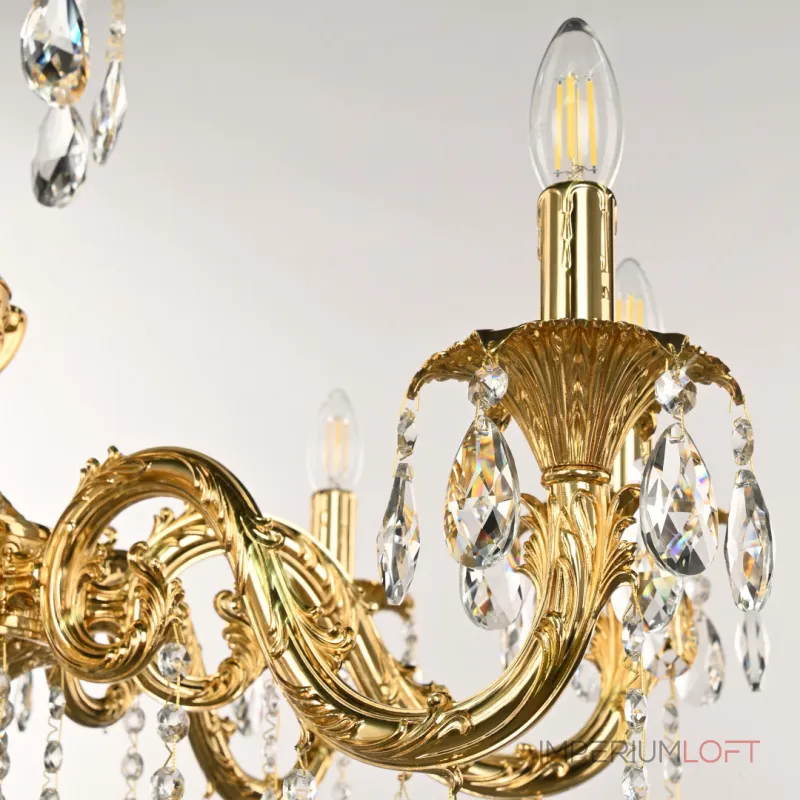 Подвесная люстра Bohemia Ivele Crystal AL7901 AL79101/8/250 A G Подвесная люстра Bohemia Ivele Crystal AL7901 AL79101/8/250 A G