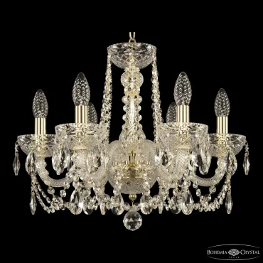 Подвесная люстра Bohemia Ivele Crystal 5402 5402/6/165 G Clear/M-1F