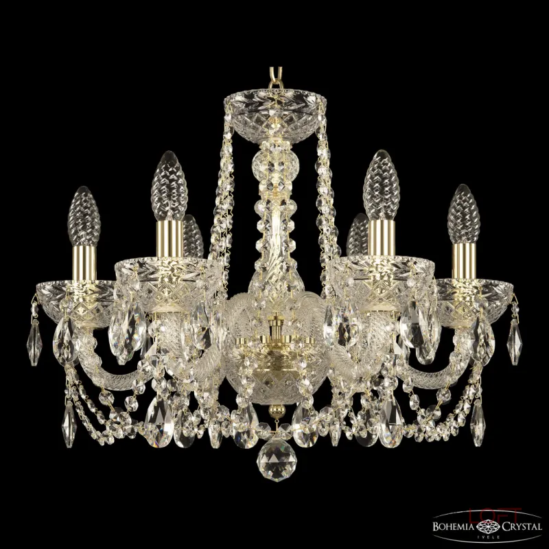Подвесная люстра Bohemia Ivele Crystal 5402 5402/6/165 G Clear/M-1F