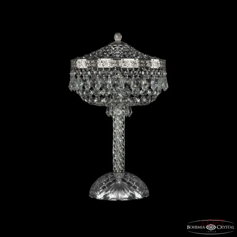 Настольная лампа Bohemia Ivele Crystal 1927 19271L4/25IV Ni Настольная лампа Bohemia Ivele Crystal 1927 19271L4/25IV Ni
