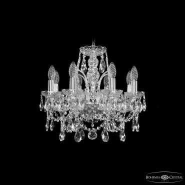 Подвесная люстра Bohemia Ivele Crystal 1411 1411/8/141 Ni Подвесная люстра Bohemia Ivele Crystal 1411 1411/8/141 Ni
