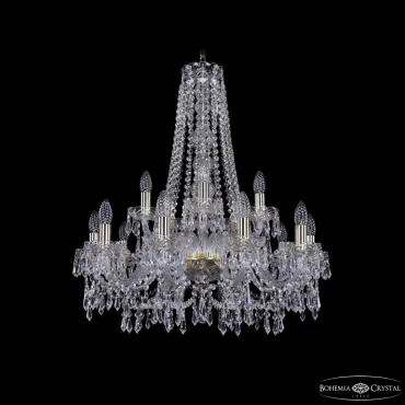 Подвесная люстра Bohemia Ivele Crystal 1403 1403/10+5/240/h-76 G Подвесная люстра Bohemia Ivele Crystal 1403 1403/10+5/240/h-76 G
