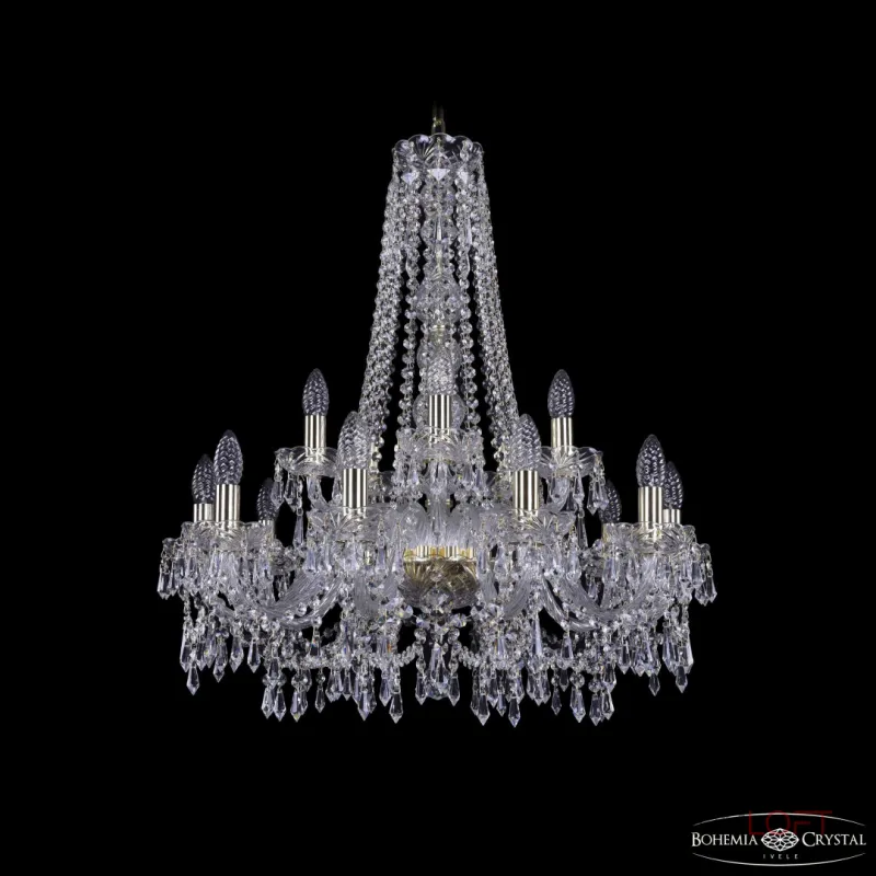 Подвесная люстра Bohemia Ivele Crystal 1403 1403/10+5/240/h-76 G Подвесная люстра Bohemia Ivele Crystal 1403 1403/10+5/240/h-76 G