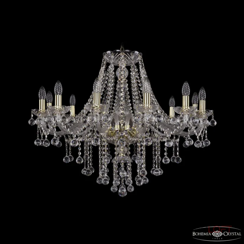 Подвесная люстра Bohemia Ivele Crystal 1415 1415/12/300 G Balls Подвесная люстра Bohemia Ivele Crystal 1415 1415/12/300 G Balls