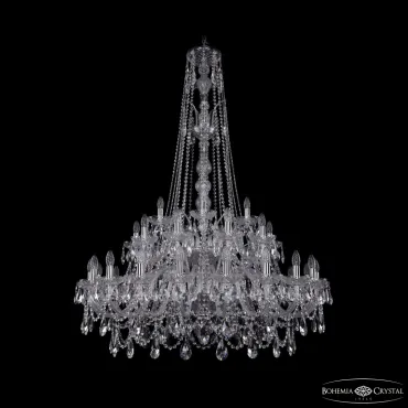 Подвесная люстра Bohemia Ivele Crystal 1411 1411/20+10+5/400/XL-155/2d Ni Подвесная люстра Bohemia Ivele Crystal 1411 1411/20+10+5/400/XL-155/2d Ni