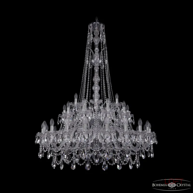 Подвесная люстра Bohemia Ivele Crystal 1411 1411/20+10+5/400/XL-155/2d Ni