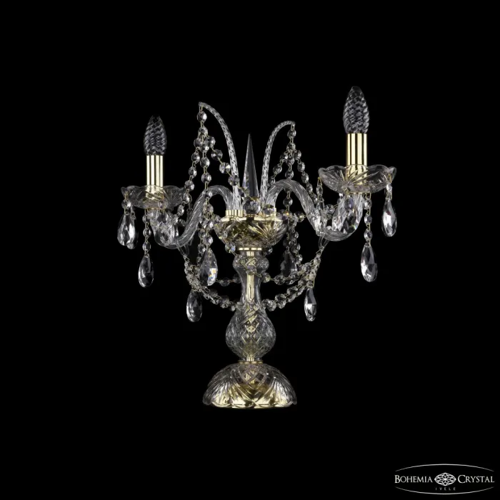 Настольная лампа Bohemia Ivele Crystal 1411 1411L/2/141-39 G от ImperiumLoft