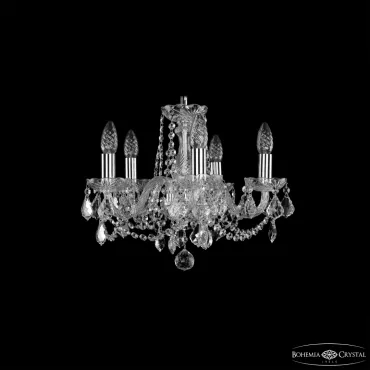 Подвесная люстра Bohemia Ivele Crystal 1402 1402/5/141 Ni Leafs