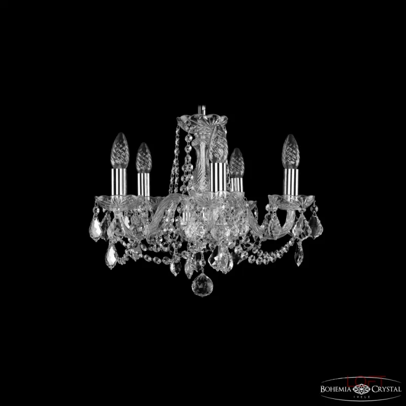 Подвесная люстра Bohemia Ivele Crystal 1402 1402/5/141 Ni Leafs