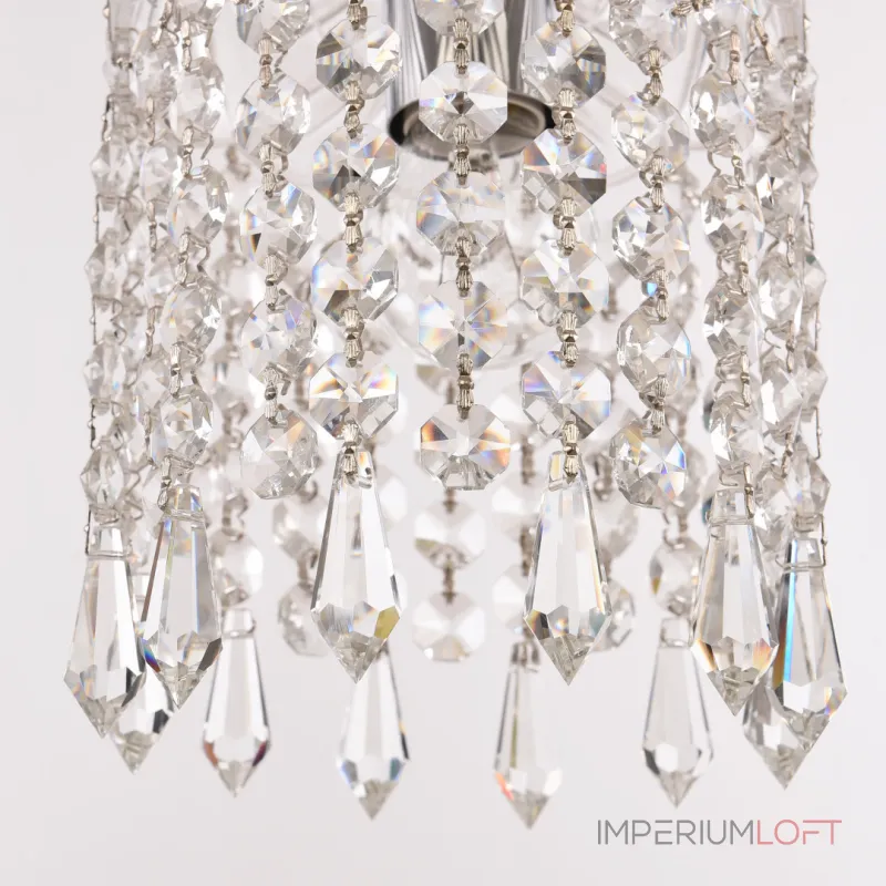 Подвесной светильник Bohemia Ivele Crystal 1478 14781P/13 Ni Drops Подвесной светильник Bohemia Ivele Crystal 1478 14781P/13 Ni Drops