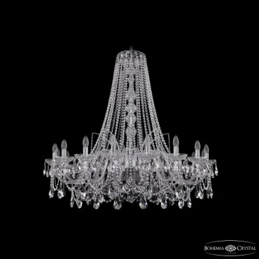 Подвесная люстра Bohemia Ivele Crystal 1411 1411/18/400/h-113 Ni