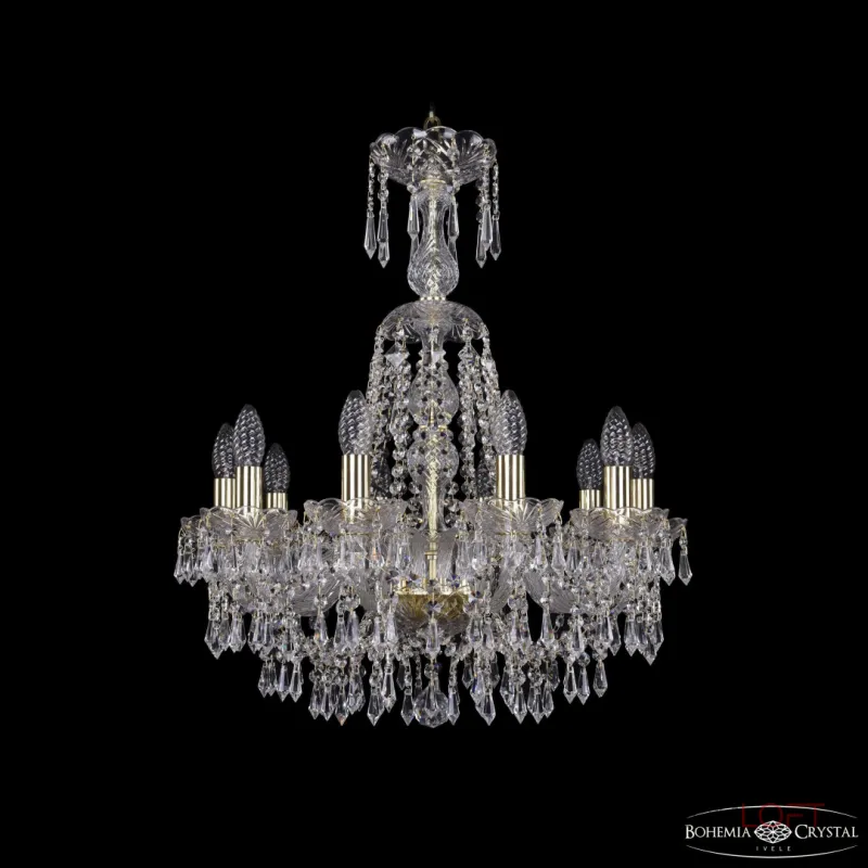 Подвесная люстра Bohemia Ivele Crystal 1403 1403/10/195/XL-65 G Подвесная люстра Bohemia Ivele Crystal 1403 1403/10/195/XL-65 G