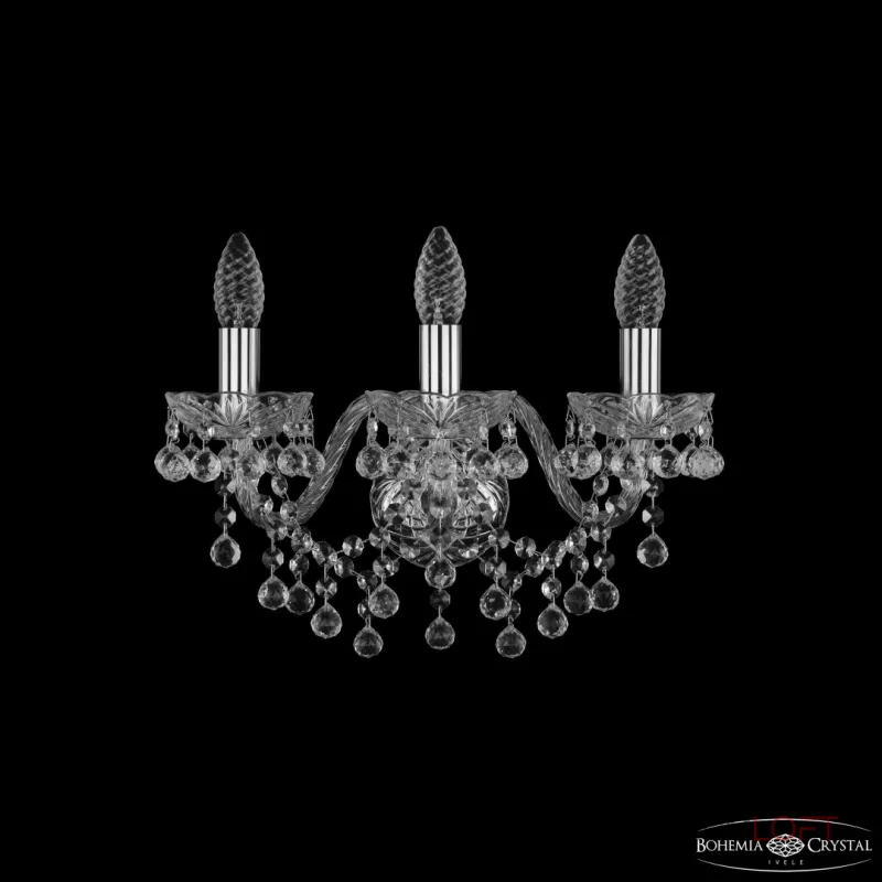 Бра Bohemia Ivele Crystal 1409 1409B/3/160 Ni Бра Bohemia Ivele Crystal 1409 1409B/3/160 Ni