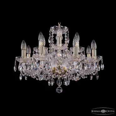 Подвесная люстра Bohemia Ivele Crystal 1402 1402/8+4/195 G