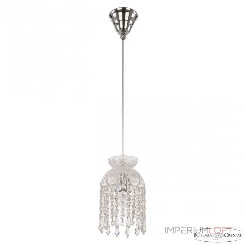 Подвесной светильник Bohemia Ivele Crystal 1478 14781P/13 Ni Drops Подвесной светильник Bohemia Ivele Crystal 1478 14781P/13 Ni Drops