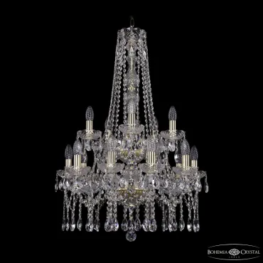 Подвесная люстра Bohemia Ivele Crystal 1413 1413/10+5/200/h-87/2d G