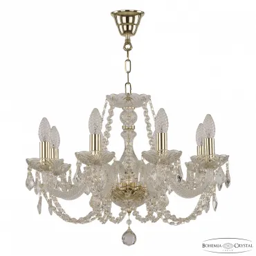Подвесная люстра Bohemia Ivele Crystal 101 101/8/195 G Leafs