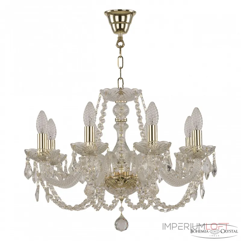 Подвесная люстра Bohemia Ivele Crystal 101 101/8/195 G Leafs