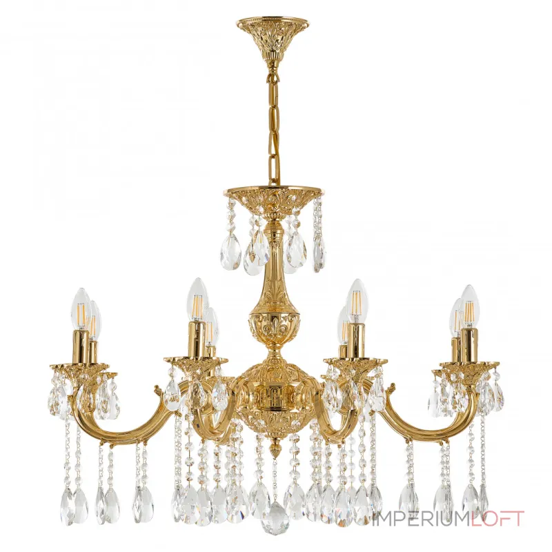 Подвесная люстра Bohemia Ivele Crystal AL7801 AL78101/8/250 A G Подвесная люстра Bohemia Ivele Crystal AL7801 AL78101/8/250 A G